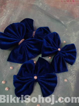 মেয়েদের স্টোন বো ক্লিপ নিল রং